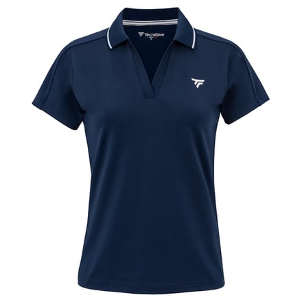 Tecnifibre Team Tech Korte Mouw Poloshirt Blauw XL Vrouw