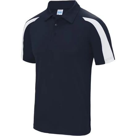 Just Cool - Cool Contrasterend Polo - French Navy/Arctic White maat M