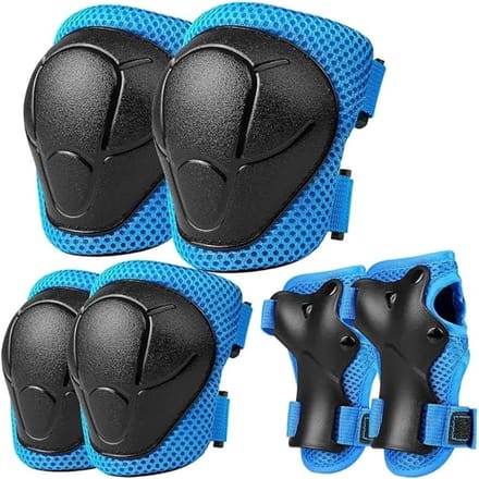 Kinder Beschermingsset - Valbescherming Set - Actief Spelen - Dubbele Bescherming - 3-10 Jaar - Blauw