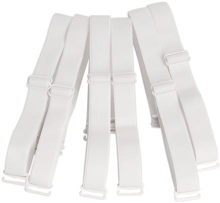 Dailygoods- BH Schouderriemen 3-Pack - Verstelbaar - Elastisch - Afneembaar - 12mm/15mm Breed - 38 cm Lengte - Beha Bandjes