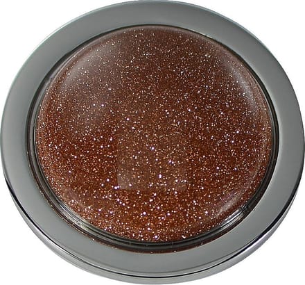 Quiges - Munthouder Munt 25mm Cat's Eye Glinstering Bruin Zilverkleurig - EPRS048