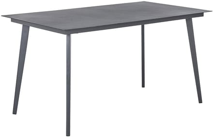 MILETO - Tuintafel - Donkergrijs - 80 x 140 cm - Aluminium
