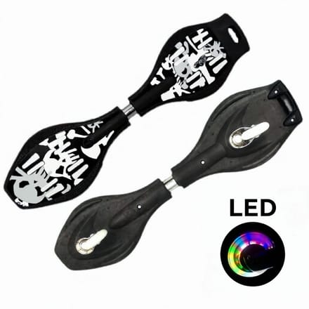wave board met licht waveboards skateboard LED StreetSurfing Board Wave Props zwart gratis draagtas