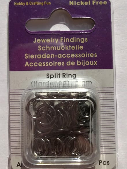Hobby & Crafting Fun Splitring gehard - Zilverkleurige ring van 8 mm - 50 Stuks