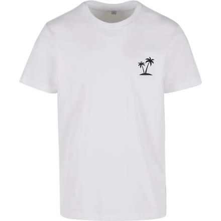 Mister Tee - Palm Tree EMB Heren Tshirt - XL - Wit