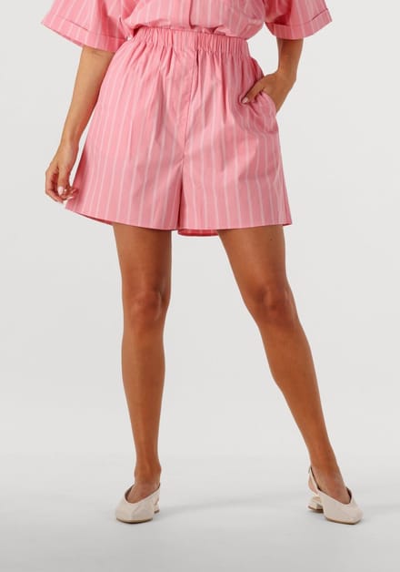 WITHBLACK Wblgunilla Stripe Shorts Broeken Dames - Lichtroze - Maat M