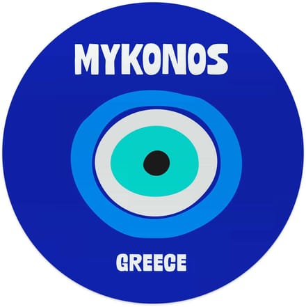 Glasschilderij Mykonos - Ø 50 - Glas - REINDERS