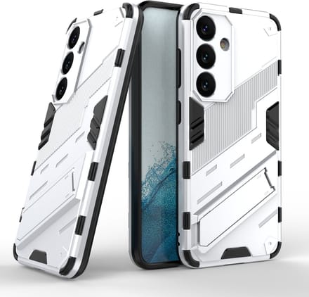 Solidenz StandGuard Xtreme geschikt voor Samsung Galaxy S24 Plus hoesje - Wit