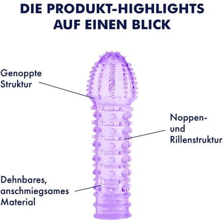 Penishoes met zachte noppen, 15 cm