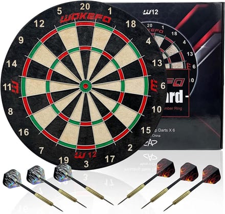 Professioneel Varkenshaar Dartbord Set met Gedrukte Nummers en Nietvrije Bullseye