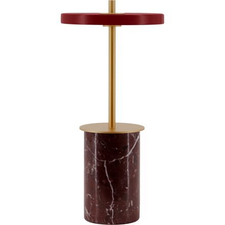 UMAGE LED tafellamp Asteria Move Mini, rood, 26 cm IP44
