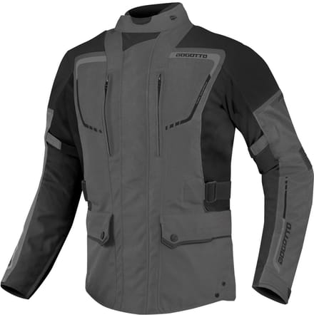 Bogotto Azury 2in1 Waterdichte Zwart Grijs Textiele Motorjas - Jas