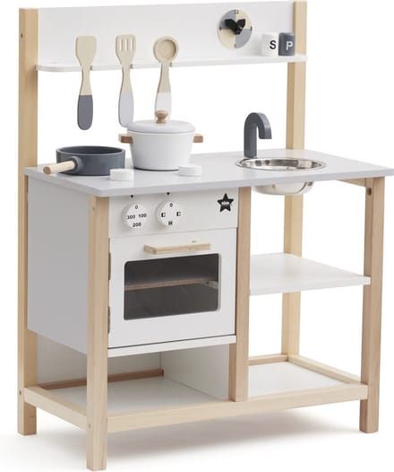 Houten Keuken Wit-naturel Kids Concept