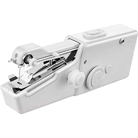 Draagbare elektrische naaimachine Mini naaimachine voor beginners Huis en reizen white