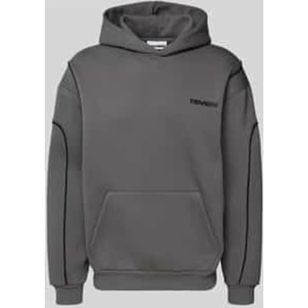 hoodie met logo en kangoeroezak