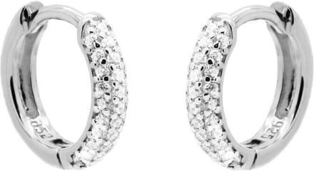 Karma Oorringen Hinged Hoops Best Zirconia Basic 12 mm Zilver