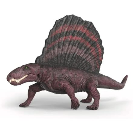 Schleich dinosaurus speelfiguur Dimetrodon rood zwart 15 cm speelgoed.