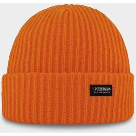 Poederbaas Muts Royal Rib Beanie Orange