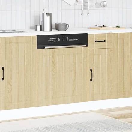 vidaXL - Vaatwaspaneel - Lucca - bewerkt - hout - sonoma - eikenkleurig
