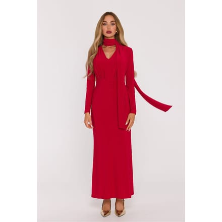 Velour Grace Gown - Rot / L