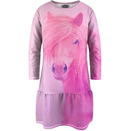 "Pink Horse" Jurk met lange mouwen