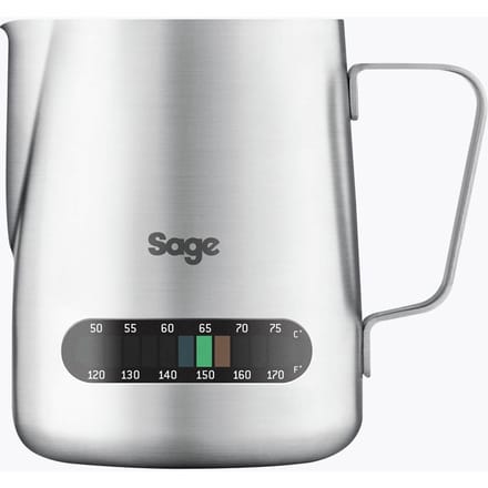 Sage The Temp Control Melkkan | Roestvrij staal | Melkkan 480 ml | Geïntegreerde thermometer voor perfect melkschuim & professionele latte art creaties