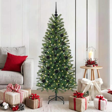 vidaXL - Kunstkerstboom - Groen - 150 - cm - PE - en - PVC