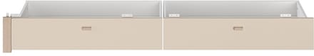 Vente-unique Bedframe hout beige, natuurlijk licht 140 x 190 cm