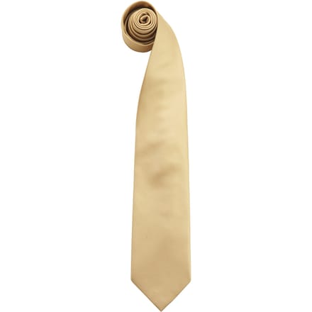 Premier Herenmode "Kleuren" Work Clip On Tie (Pakket van 2) (Goud)