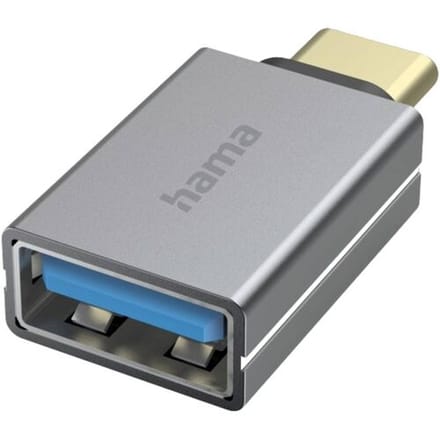 Hama USB 3.2 Gen 1 (USB 3.0) Adapter [1x USB 3.2 Gen 1 stekker C (USB 3.0) - 1x USB 3.2 Gen 1 bus A (USB 3.0)] Met OTG-functie