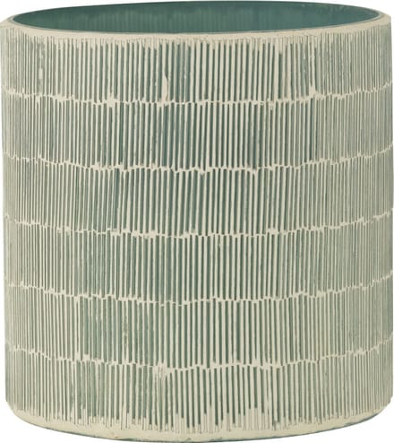 J-Line windlicht Mozaiek - glas - grijs - large