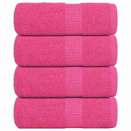 vidaXL - Washandjes - FROGN - 4 - st - 30x30 - cm - 360 - g/m² - roze