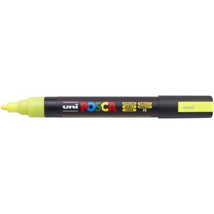 Posca marker met conische punt schrijfdikte medium fluoriserend geel