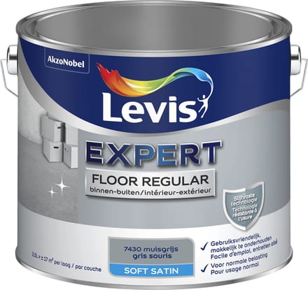 Levis - Expert Floor Regular - Muizengrijs - 2,5 L