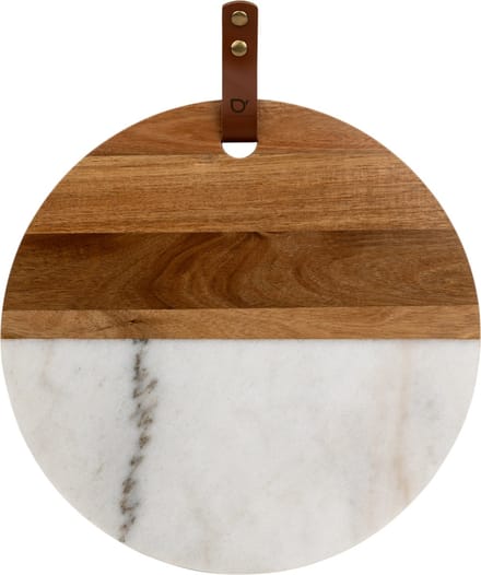 Bredemeijer - Serveerschaal en dienblad Thor marmer met hout