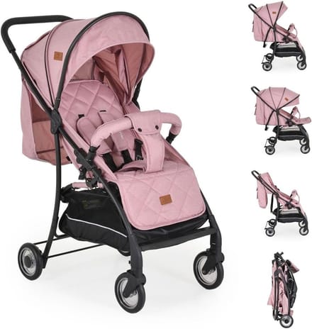 Standaard Buggy - Kinderwagen Lichtgewicht - Reizen Stad - Met één hand inklapbaar - 80 x 48 x 95 cm