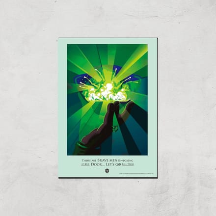 Game of Thrones Brave Men Giclee Art Print - A4 - Print Only
