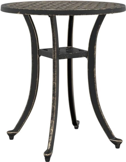 Ronde Tuintafel van Gegoten Aluminium - Diameter 48 cm