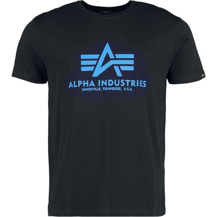 Alpha Industries T-shirt - Basic T-Shirt - M tot XL - voor Mannen - zwart