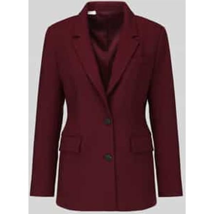 Regular fit lange blazer van viscosemix model 'RITA'