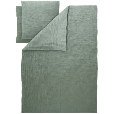 LIVARNO Mousseline dekbedovertrek 240 x 220 cm (groen)