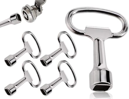 Dailygoods - Set van 4 Vierkante Sleutels voor Diverse Toepassingen