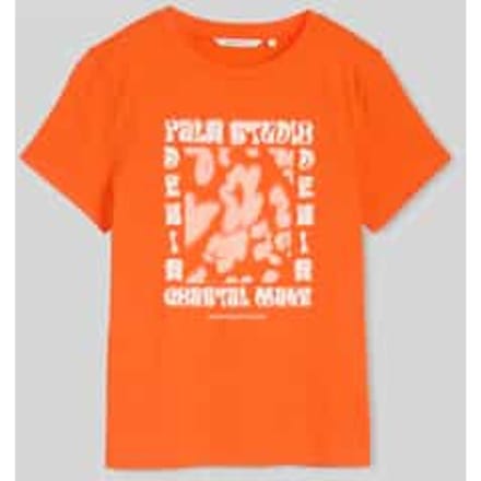 Tom Tailor Denim - T-shirt met print - Maat L - Fiery Orange