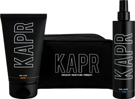 KAPR Shaper 150ml + Tonic 250ml – Gift Set met Gratis Toilettas