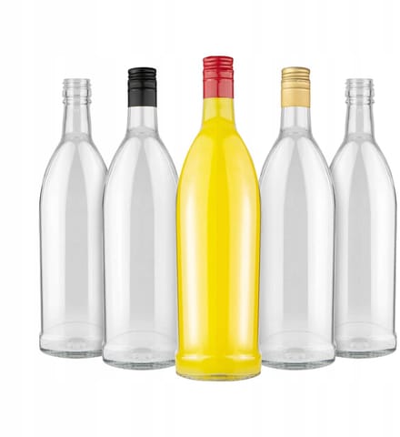 Bimberek Iskra - Glazen Flessen Set - 500 ml - Voor Bimber en Wijn