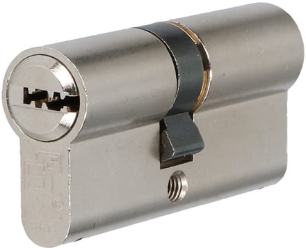2 stuks - S2 veiligheidscilinder F6 30/35 SKG 2, dubbele profielcilinder (verschillend sluitend)