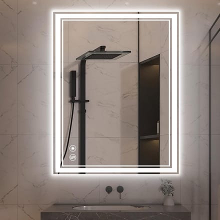 Verlichte Badkamerspiegel met Anti-Damp en Dimbare LED Verlichting