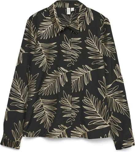 VERO MODA - VMGERTRUDE L/S SHIRT WVN BTQ GA - Dames - Blouses