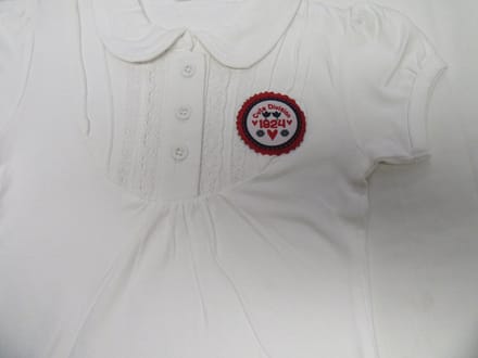 dirkje , meisje, t-shirt polo wit , 1924 , 2 jaar 92