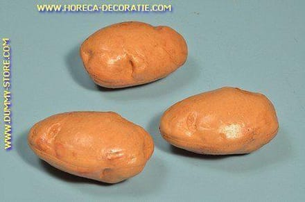 Aardappels, klein, 3 stuks (namaak)